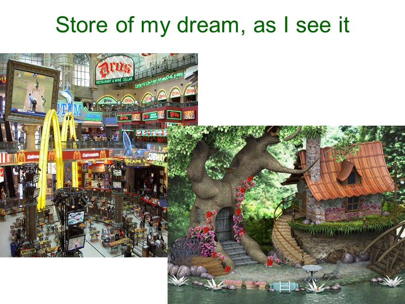 Store of my dream, as I see it